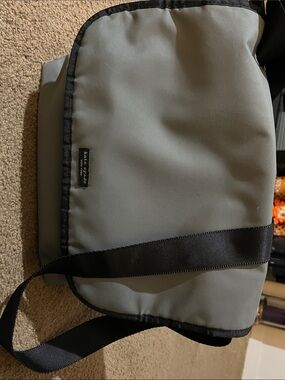 kate spade Gray and Black Men's /unisex Messenger  Bag